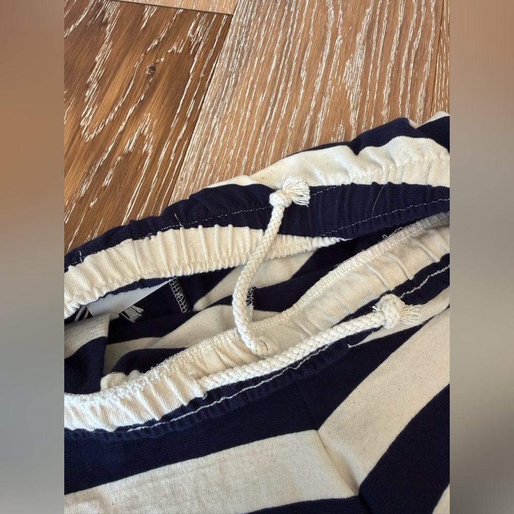 Perfectwhitetee Liz Tennessee Short in Natural & Navy Stripe NWT - Picture 12 of 12